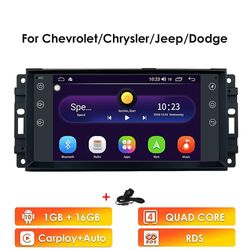 Bicaco 7 "universal bil autoradio til jeep Grand Cherokee kompas Patriot Wrangler Dodge Chevrolet Chrysler 2din GPS stereohovedenhed 1G 16G-Carplay