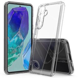 Samsung Galaxy M55 5G / C55 5G / F55 5G kotelo hybridi TPU + akryyli läpinäkyvä suojaava takakansi