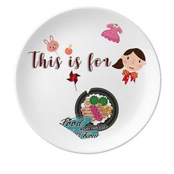 Hong Kong Claypot Kina Datter Dessert Plate Dekorative Porcelæn 8 tommer Dinner Home