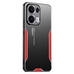 Oppo Reno13 Pro 5G -puhelinkotelolle alumiiniseos + TPU + PC-takakansi - punainen Monivärinen Red
