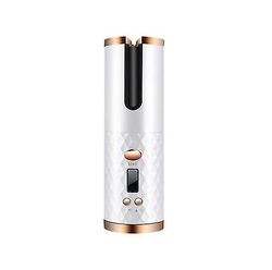 Coosilo Trådløst automatisk krøllejern, usb genopladelige mini elektriske hårkrøller hvid