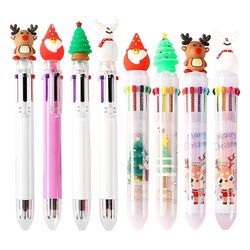 Weijianuo Jul Ballpoint Pen Santa Claus Elk Multicolor Pens Office School Brevpapper B