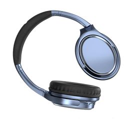 Sgbep trådløse hodetelefoner Bluetooth 5.3 headset sammenleggbare øretelefoner Hifi 9d bass stereo øretelefon sport headset med mikrofon blå