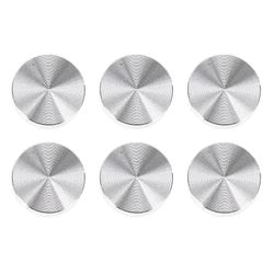 6pcs aluminium legering sirkel plate glass topper adapter aluminium plater for te bord