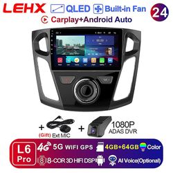 Mxfz Pro 8 Core Car Android 11 Til Ford Focus 3 Mk 3 2011 - 2015 Auto Radio Multimedia Video Player Autoradio 2din Carplay GPS L6 Pro (4-64GB) DVR