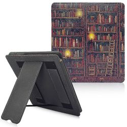 Kindle Oasis Stand Case til helt ny Kindle Oasis (10. / 9. generation, 2019 / 2017) med dobbelt håndrem / Auto Sleep &; Wake Bibliotek