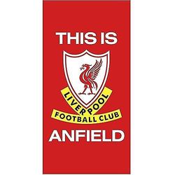 Liverpool FC Tämä on Anfield Beach -pyyhe Punainen/valkoinen One Size