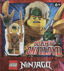 LEGO Ninjago Gold Oni Lloyd Ninja Minihahmo Paperifoliopakkaussetti 892297 (pussissa)