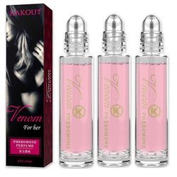 Muxu 3stk feromon intim partner parfume tiltrække pige mænd og kvinder roll on duft