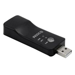 Usb Tv Wifi Dongle -sovitin 300 Mbps Universaali langaton vastaanotin Rj45 Wps Lg Smart TV Musta