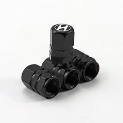 4kpl auton metallirenkaiden ilmaventtiilin korkit Hyundai I30 I20 IX35 I40 Tucson Getz Sonata Veloster Elantra Solaris Creta Accent SantaFe shry Mu...