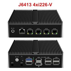 Redkid 12. sukupolven Intel N100 Pfsense palomuurireititin J6413 N5105 N5100 4xintel i225 i226 2.5g NVME tuulettimeton mini PC opnsense pve esxi J6...