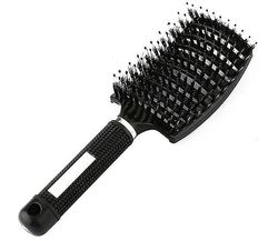 Hår Detangling Brush Magic Detangling Hair Brush Massasje Comb Hair Styling Verktøy Svart