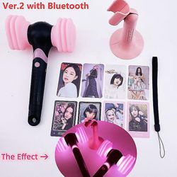 Duqi Kpop BP Lightstick Ver.2 Med Bluetooth Korea Light Stick Lamp Konsert Lampe Hiphop Party Flash lysrør Leker Fans Collection Ver.2 WithBluetooth