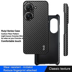 Ruiyi-sarja Asus Zenfone 9 5G hiilikuitupäällysteiselle PC: n takakotelon puhelimen kuorelle