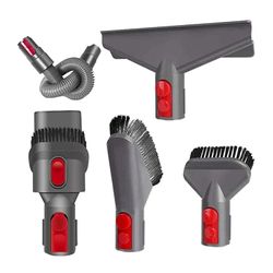 6pcs Tilbehør Vedhæftet fil kit til Dyson V7 V8 V10 V11 kompatibel vaskbar genanvendelig Suck Soft Brush Head