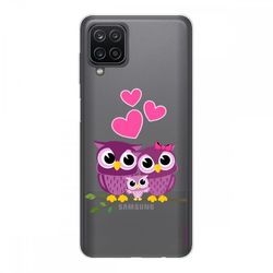 Crazy Kase Sag til Samsung Galaxy A12 Soft, Family Owl