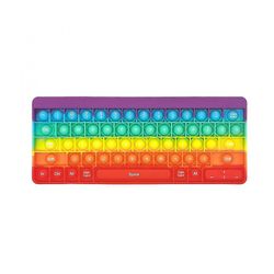 Mikasa Tastatur formet Push Pop Bubble Fidget Legetøj Sensorisk Simple Smilehul Office Game Regnbue 1