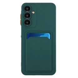 Samsung Galaxy A56 5G Kotelo Korttipaikka Matta Sormenjäljetön Takakansi - Vihreä Monivärinen Green