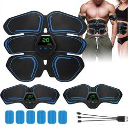 Uutta Ems Lihasstimulaattori Abs Trainer Lihasstimulaattori Vatsalihasten väriaine Vatsalihasten stimulaattori Harjoitusvälineet miehille ja naisil...