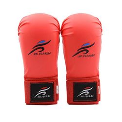 mickcara Taekwondo karate boksning ben hånd fod beskytter sæt sparring gear shin guard bands handsker sport mma børn voksne udstyr Røde handsker S ...