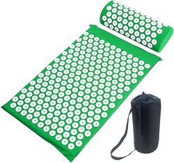Yoga Massage Mat Akupressur Mat, Mørkegrøn farve