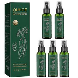 Szdkv 5stk Re Fine Rød Ginseng Hairre- Generation Spray, Ginseng Hair Regrowth Serum 100ml 1stk.