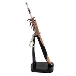 22cm Metal Monster Hunter Rathalos Sværd Spil Perifere våben Legetøj til dreng Aldult Desktop Dekoration Ornament Craft Collection Kun til skærmsta...