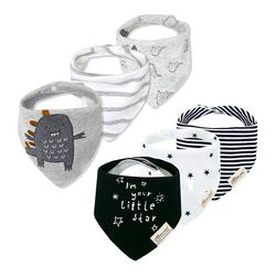 Parti BabyHagesmække Bandana Sæt Bomuld Trekant Tegneserie Babadores Para Bebe Spædbarn Drenge Piger Spyt Håndklæde Forklæde