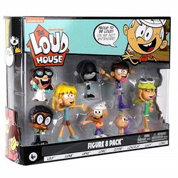 Fsu Loud House Action Figur Leker Pvc 8 Pieces / sett Lincoln Clyde Lori Luanne Luna Lucy Figurer for barn julegaver 8pcs