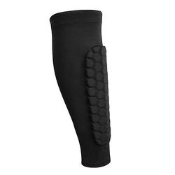 Uclac 1pc Honeycomb Fotball Shin Guards Fotball Shields Sport Legging Shinguards Leg Ermer Beskyttende Gear Shank Protector Svart XL