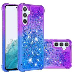 Quicksand Gradient Soft Tpu Bumper Case til Samsung Galaxy A54 5g Lilla blå