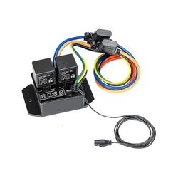 0444 Digitaalinen jäähdyttimen puhaltimien ohjain: säädettävä lämpötila-alue Musta