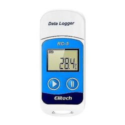 Elitech Rc-5 temperatur datalogger høj nøjagtighed Usb Data Recorder 32000 Points LCD-skærm Ip67