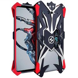 Asus ROG Phone 6 Pro 5G alumiiniseoksesta valmistettu puhelinkotelo raskas naarmuuntumaton kansi - musta/punainen