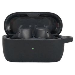 Yhteensopiva Jabra Elite 3 -kumipäällysteisten silikonisten Bluetooth-kuulokkeiden kanssa Ohut ja kevyt suojakotelo Kuulokkeet Lisävaruste Musta