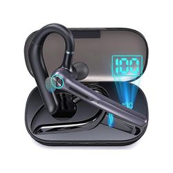 Langattomat Melua Vaimentavat Bluetooth-Kuulokkeet 60 tunnin soittoajalla ja LED-kotelolla - Sininen Papukaija G3