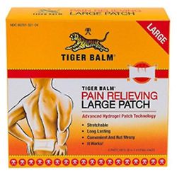 Tiger Balm Patch, 8x4 tuuman suuri koko, 4 laastaria (3 kpl pakkaus)