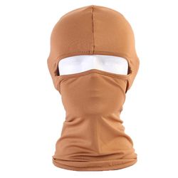 Varychmoo Ski Balaclava Fuld ansigtsmasker Cykler Motorcykel Hjelm Snood Hals Varmere Brown