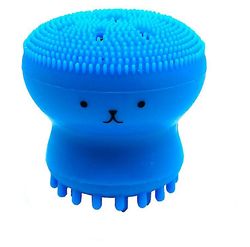 Coosilo Octopus Shape Silikone Ansigtsrensningsbørste - Ansigtsvask skrubbe, hudpleje, rensende instrumentbørste mørkeblå
