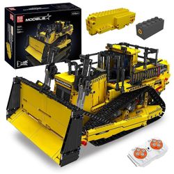 Mould King Bulldozer Technic -rakennussarja, sovellusohjattu 2.4G RC puskutraktori kuorma-auton rakennusajoneuvolelut moottoreilla, DIY-suunnittelu...
