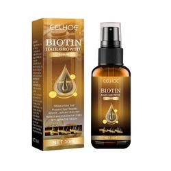 3x Biotin Hair Growth Spray Anti Hair Loss Fast Regrowth Scalp Treatment Serum