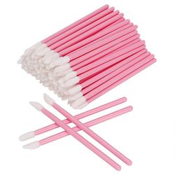 100 stk Engangs læbebørster fyldes op Pensel Læbestift Læbestift Wands Applikator Tool Makeup Beauty Tool Kits