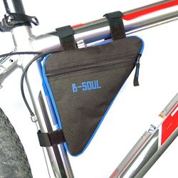Fantasia Cykling Mountainbike Triangle Kit Tube Beam Bike Udstyr Tilbehør Sort og blå