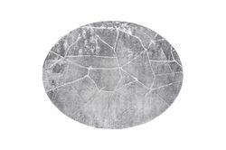 RugsX Moderne MEFE tæppe Circle 2783 Marble - strukturelle to niveauer af fleece mørkegrå grå circle 160 cm