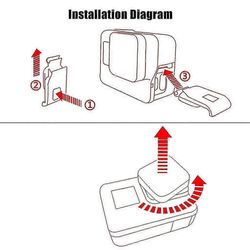 Akun kannen luukun kansi purkki Gopro Hero5/6/7 Black Sport -kameran lisävarusteille 7Black side cover