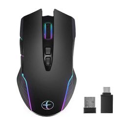 Langaton hiiri hiiri jiggler hiiri liikutin johti ladattava 2.4g mause ergonominen minihiiri usb optiikka