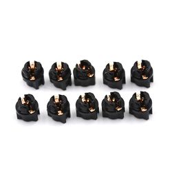 10pcs T5 socket twist lock instrument panel klynge plugg strek lyspære one size