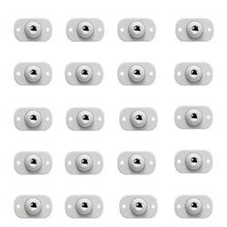 20 kpl pyöriä huonekaluille ruostumattomasta teräksestä valmistettu rulla itseliimautuva pyörä koti 360 astetta kääntyvä yleispyörä WhiteSilver