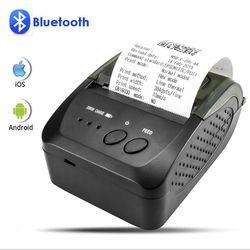 Boeyaa Mini bærbar trådløs etiketprinter Bluetooth termisk etiketprinter 58 mm US plug